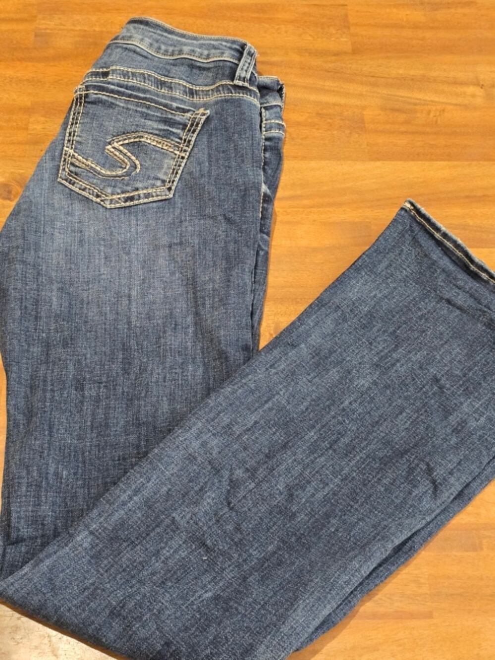 Silver Jeans Co Womens Suki Bootcut Jeans W29 L35 Dark Wash EUC